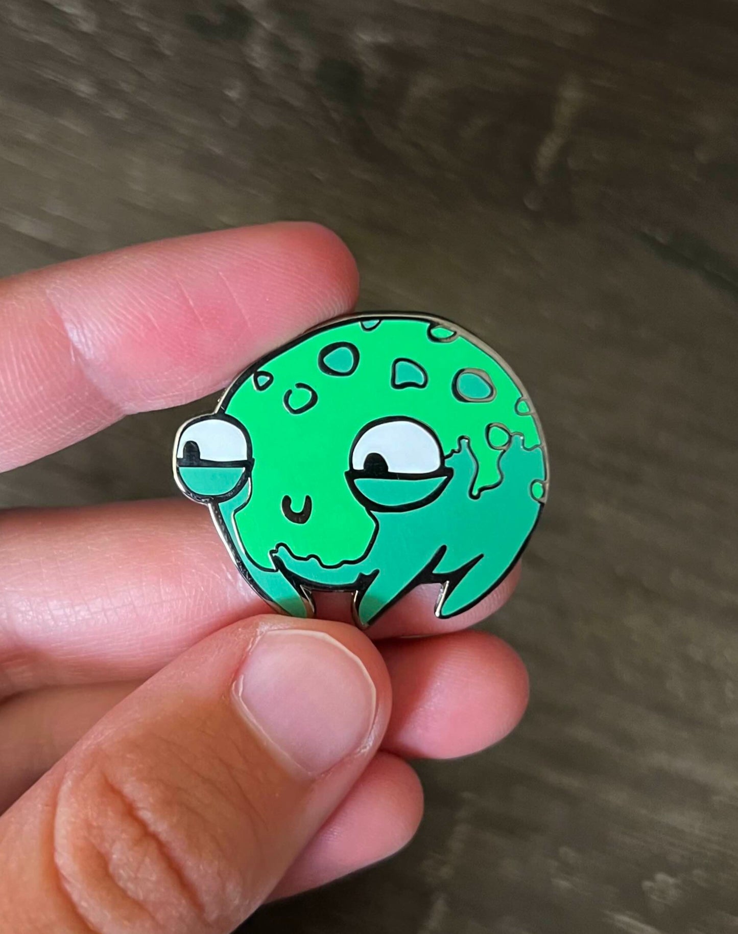 Fredethy the Frog Enamel Pin